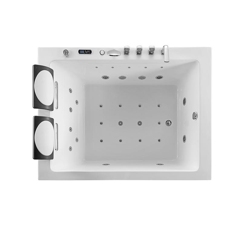 حمام دوامة مستطيل مع LED 1700 × 1250 مم لشخصين